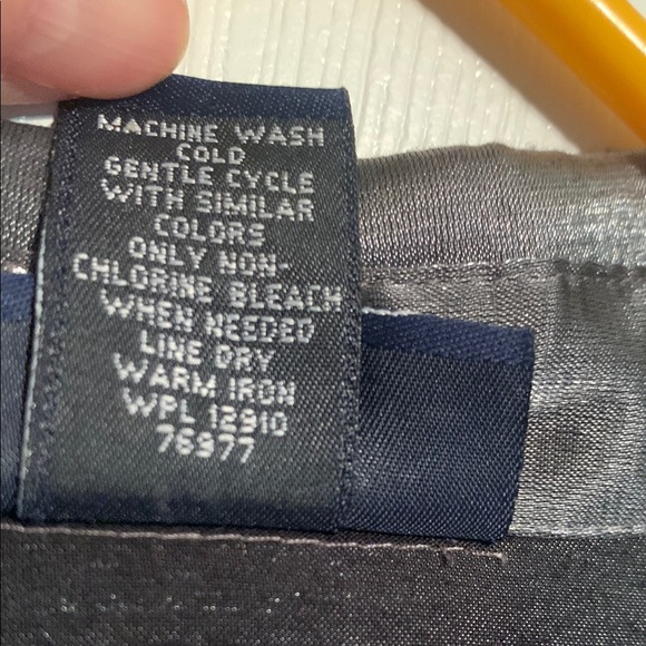 Women’s silver and black tied blouse at waist - Picture 8 of 9